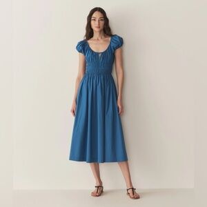 Down Quinn Dress NWT Soft Cobalt
